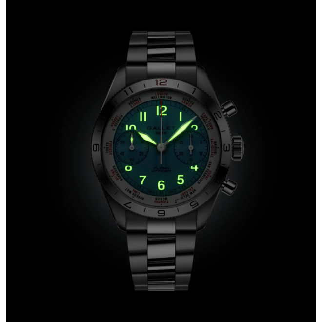 Gallet Flying Officer Chronograph 40 AG2301131C1A1