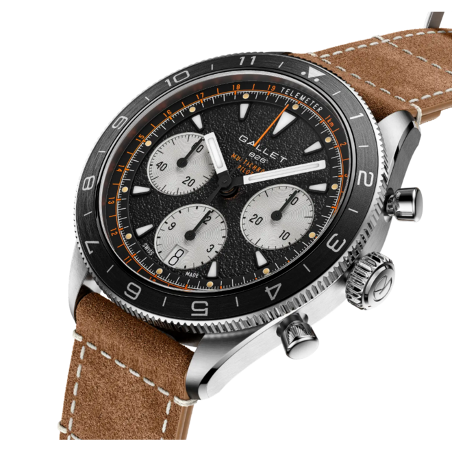 Gallet Multichron Pilot Chronograph 42 AG2303251B1W1