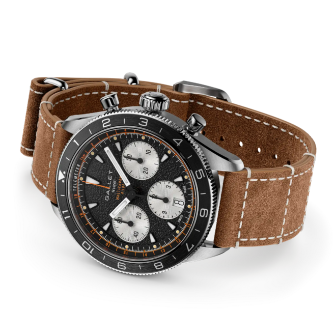Gallet Multichron Pilot Chronograph 42 AG2303251B1W1