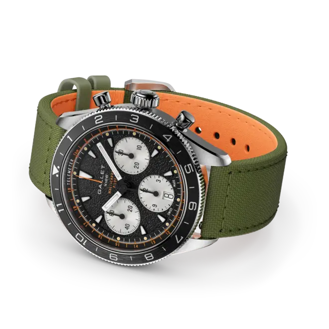 Gallet Multichron Pilot Chronograph 42 AG2303251B1W3