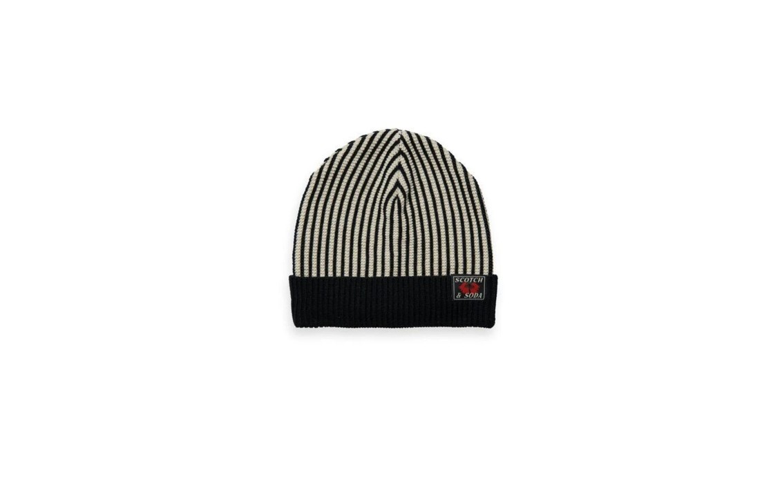 Yarn dyed striped Beanie