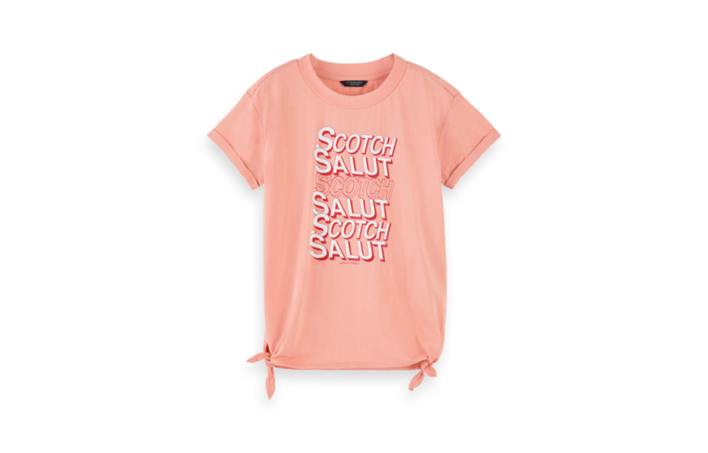 T-shirt with side knots
