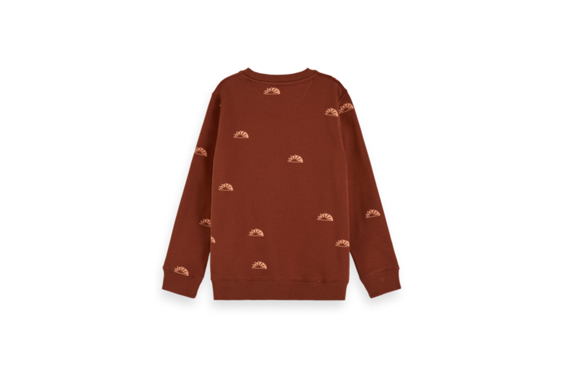 Sweater crewneck AOP, Scotch Shrunk