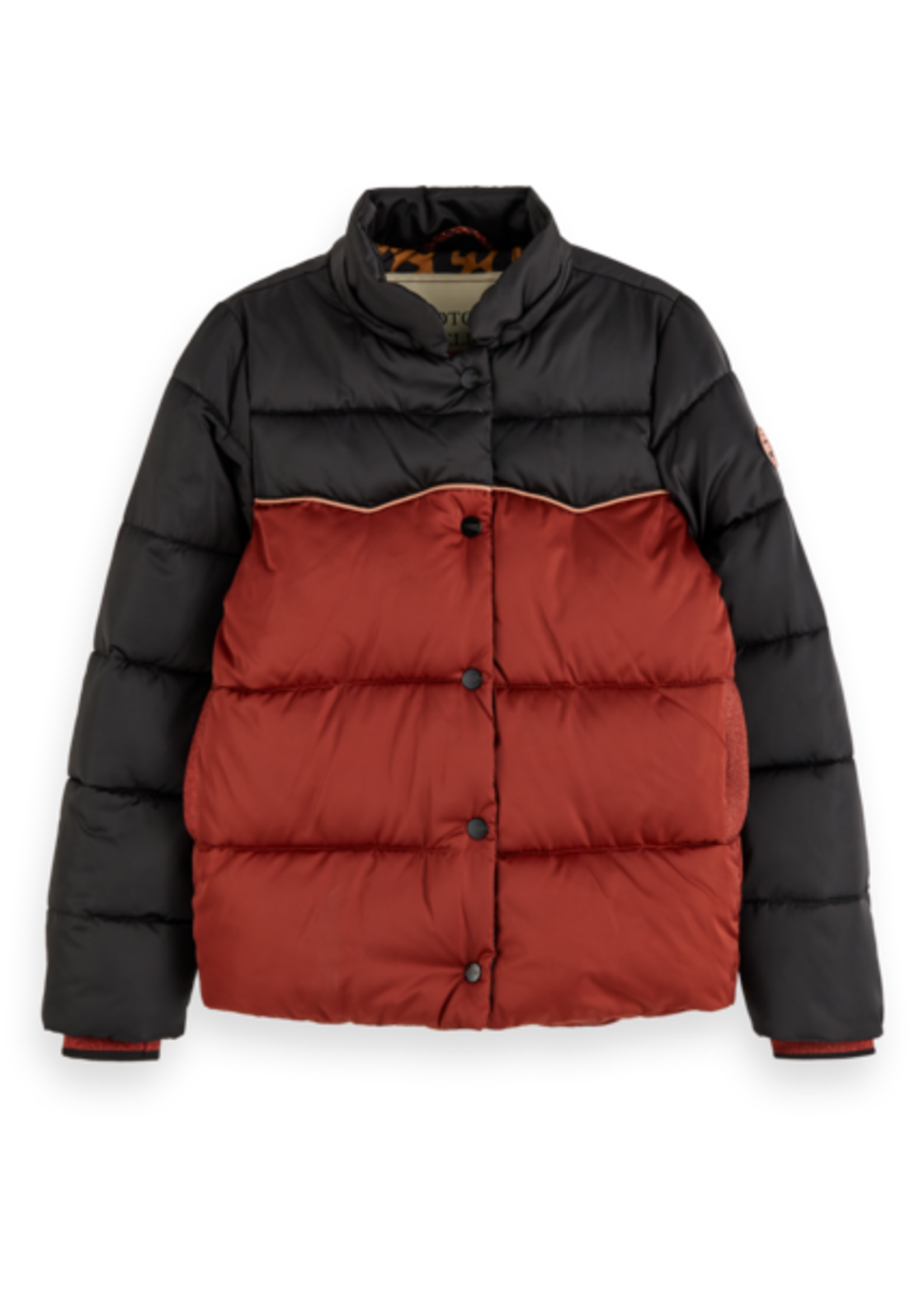 Scotch R'belle Padded jacket colorblock, Scotch R'belle