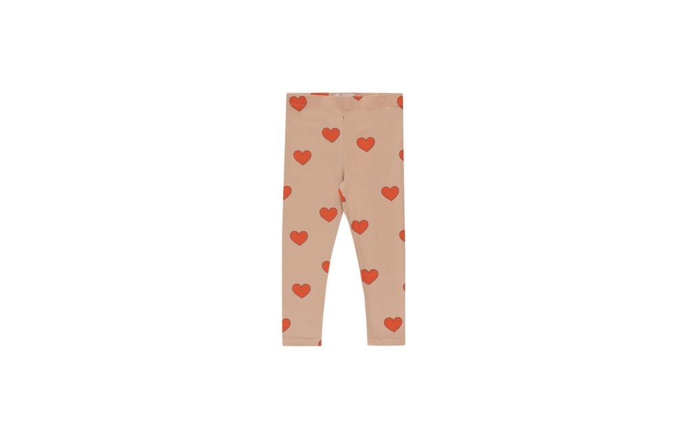 Hearts Legging Red/nude, Tiny Cottons