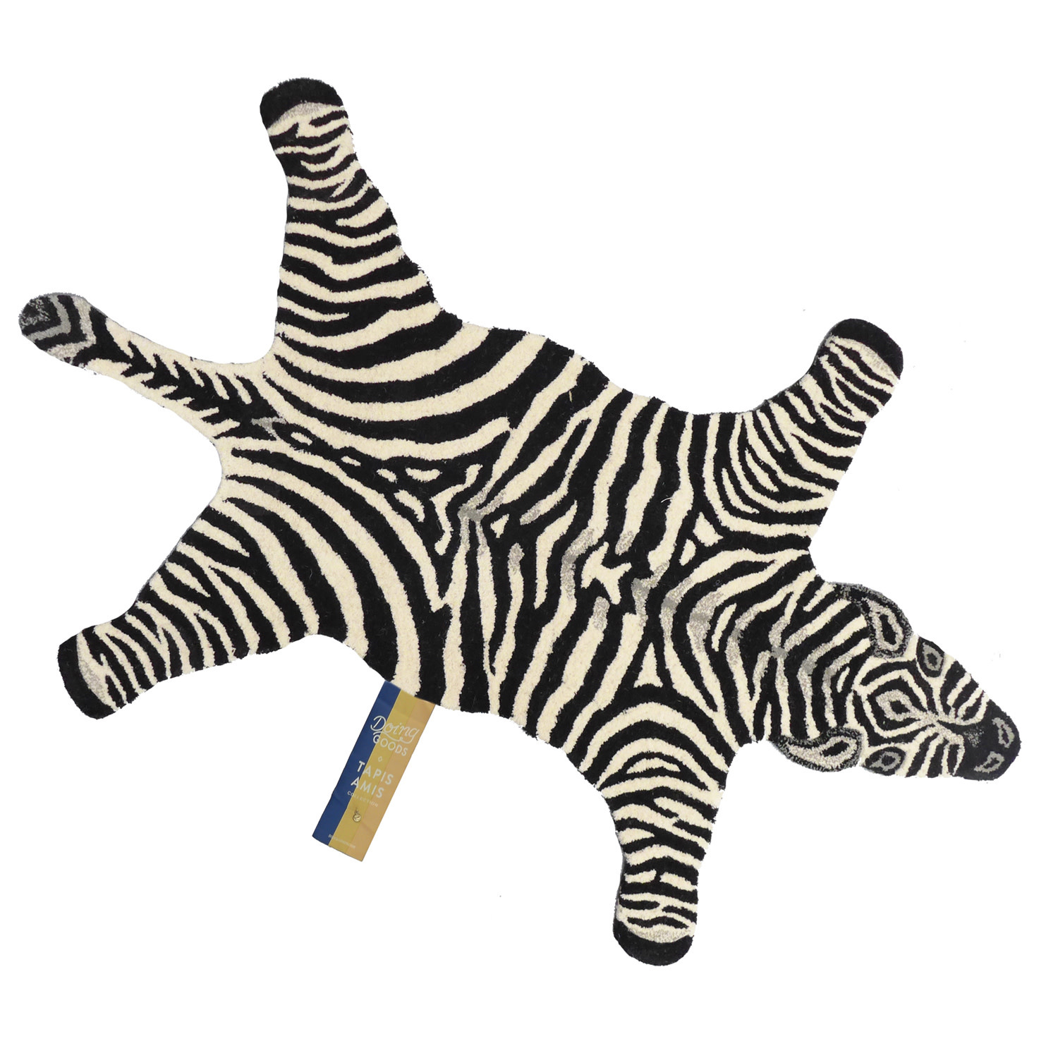Chubby Zebra small rug, Doing Goods - Hedgehog and