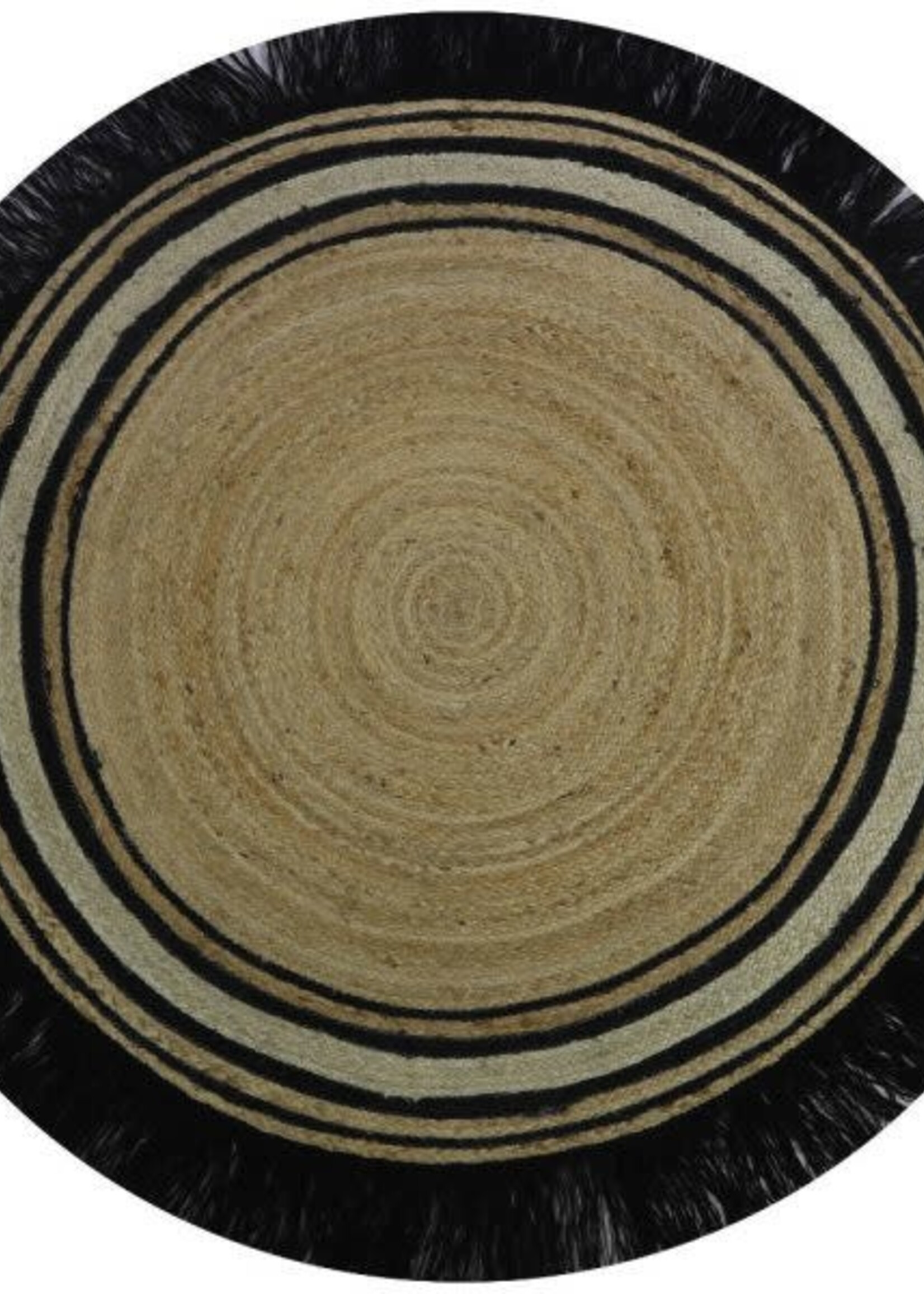 Tapis Petit Vloerkleed Tess jute black, Tapis petit
