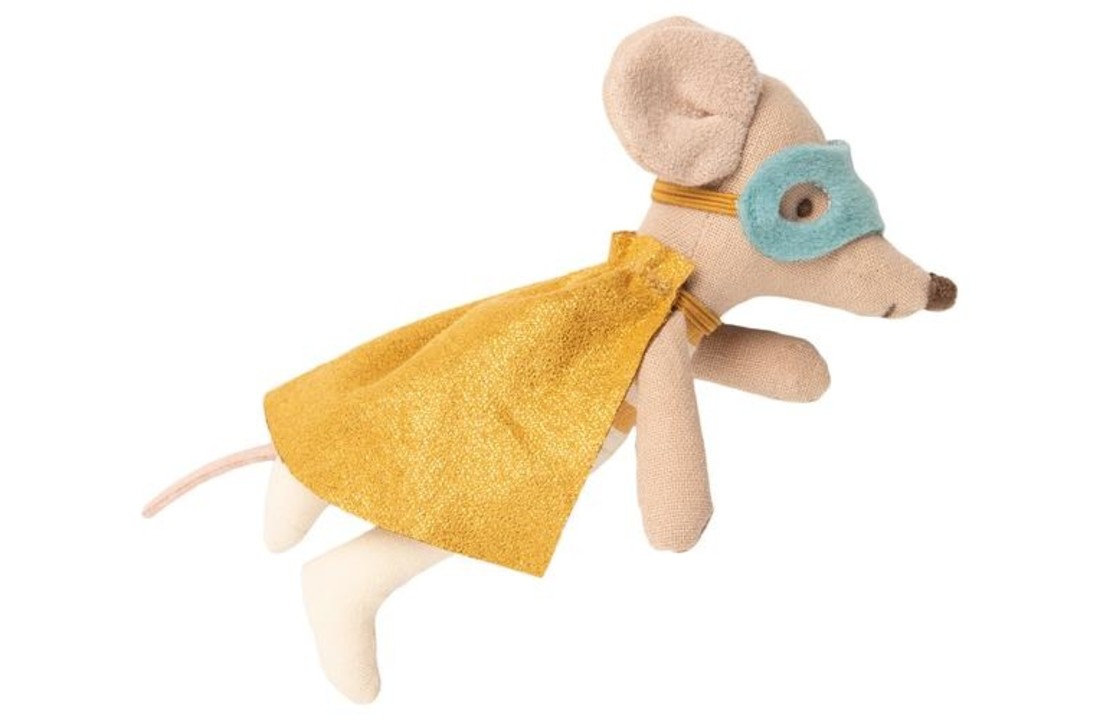Superhero mouse in suitcase , Maileg