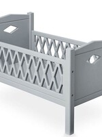 Poppenbed Harleqijn Grijs