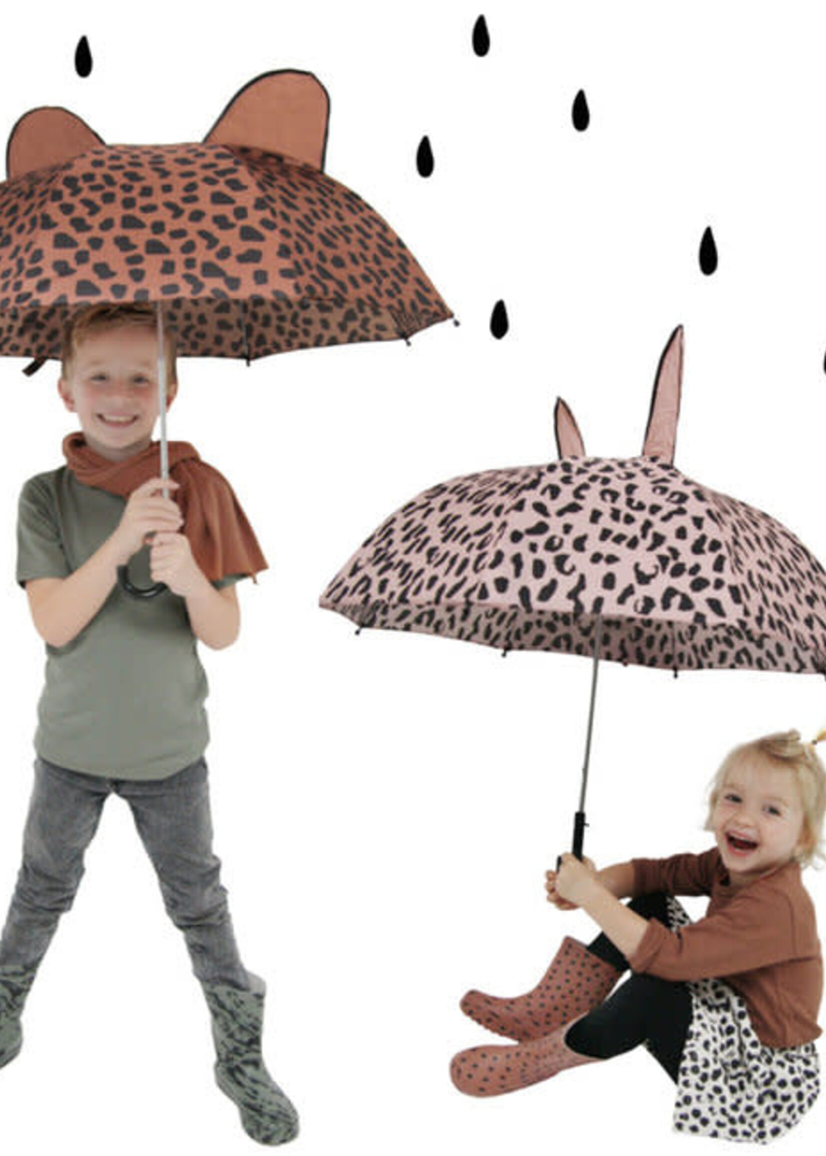 Van Pauline Umbrella pink Leopard