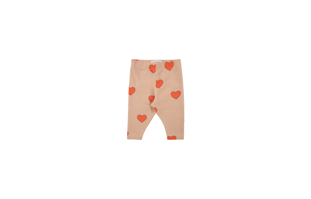 Hearts Legging Red/nude, Tiny Cottons
