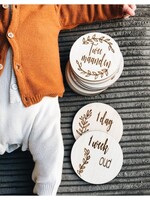 Mijlpaalkaarten  hout Babyzus