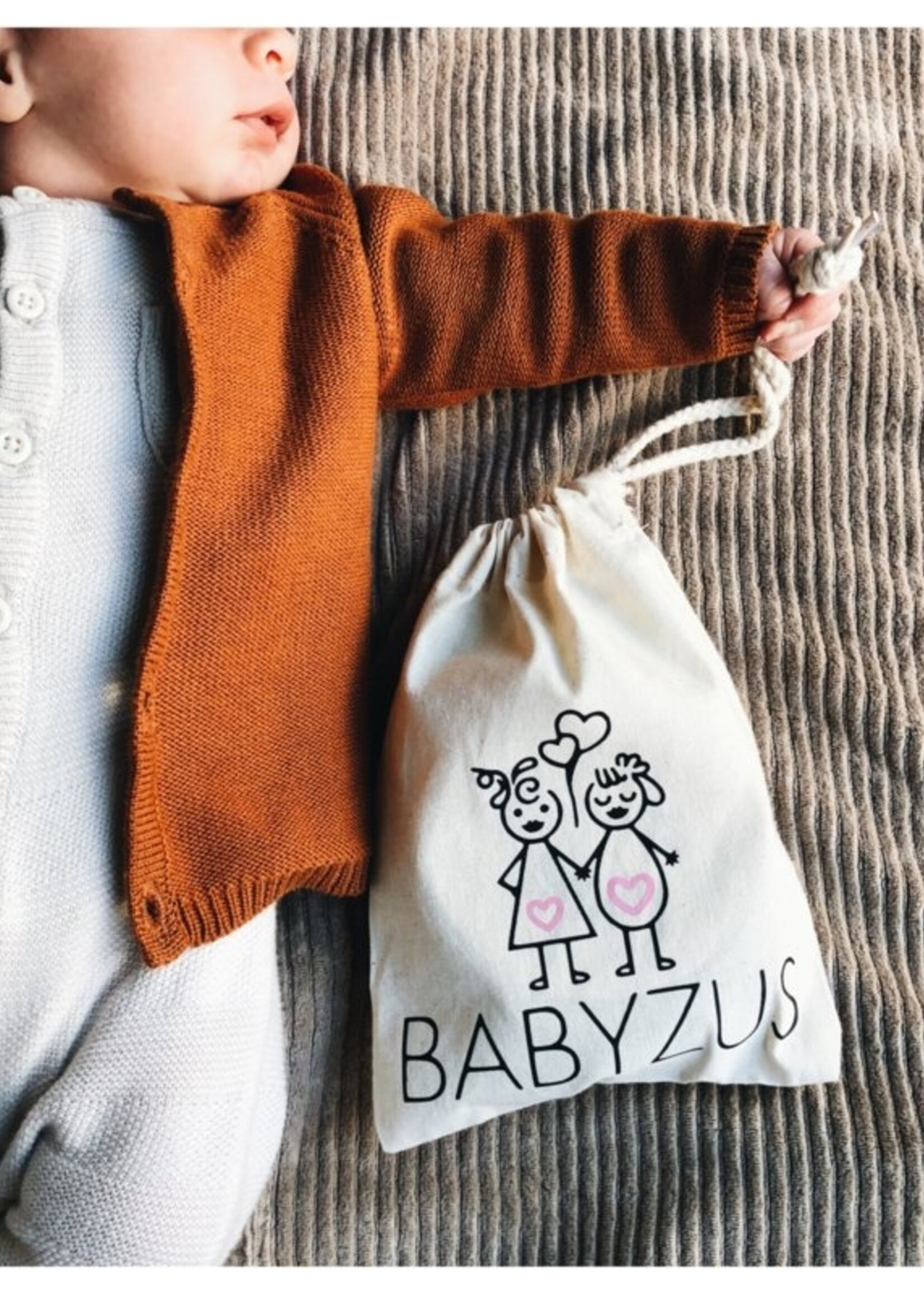 Mijlpaalkaarten  hout Babyzus