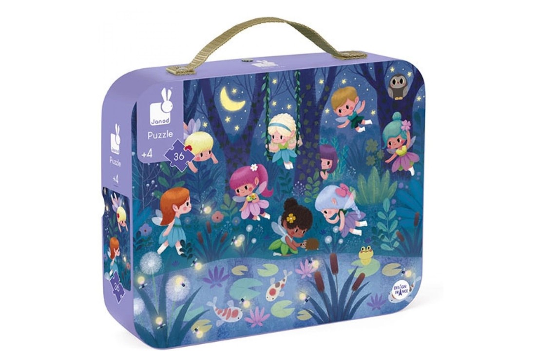 Puzzel elfjes & waterlelies,Janod