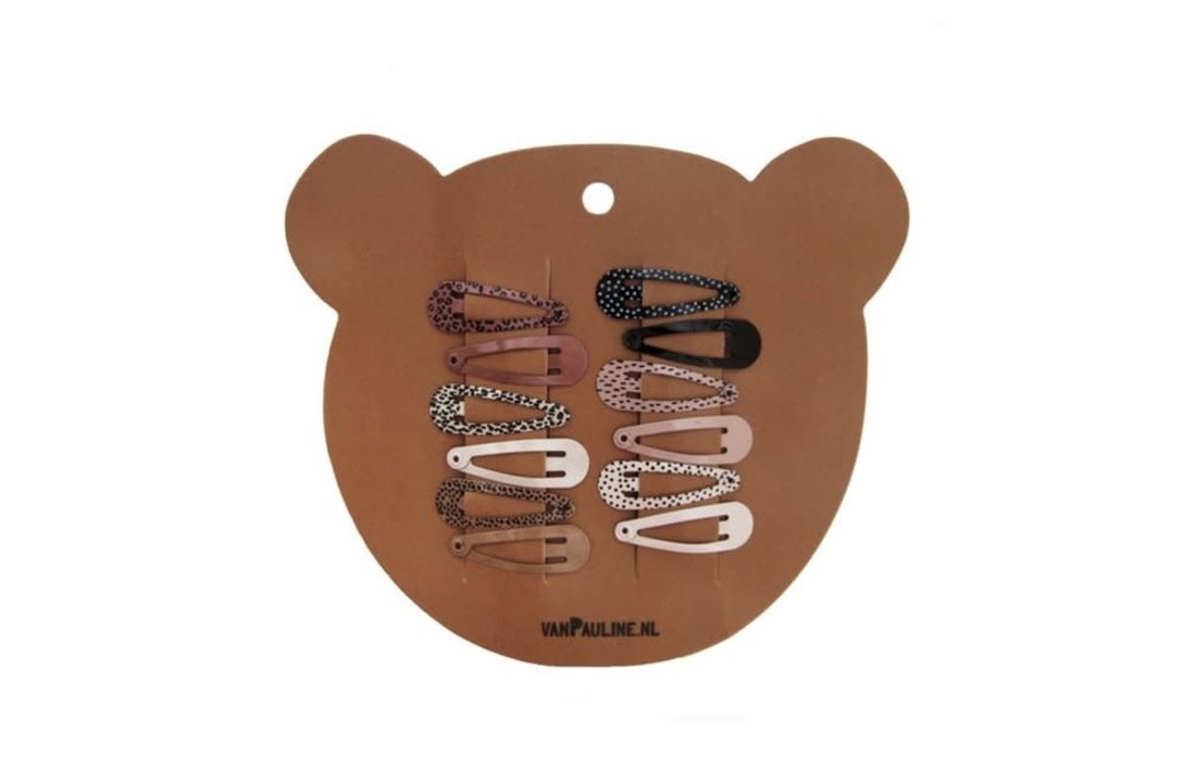Hairclips Bear 3 cm, Van Pauline
