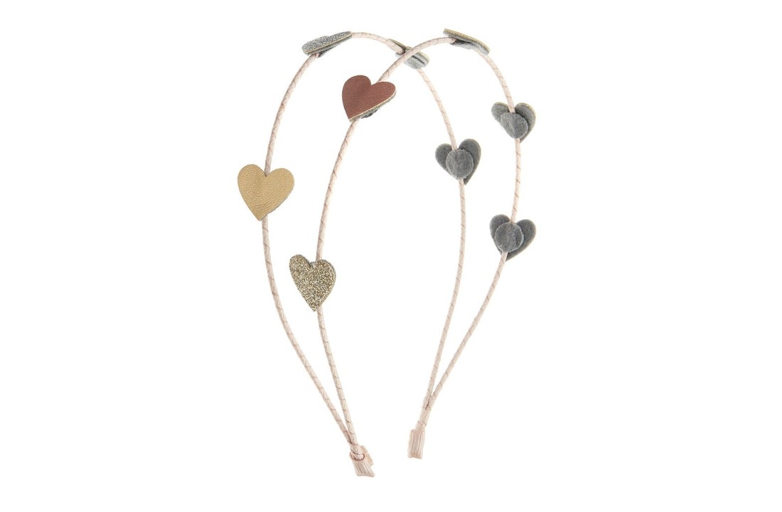 Love heart double alice band, Mimi & Lula