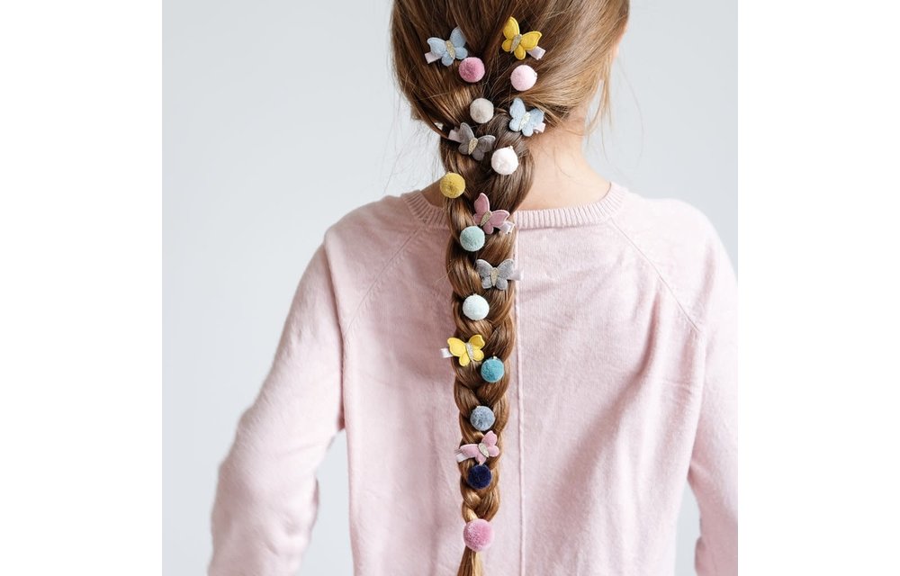 Velvet butterfly clips, Mimi & Lula