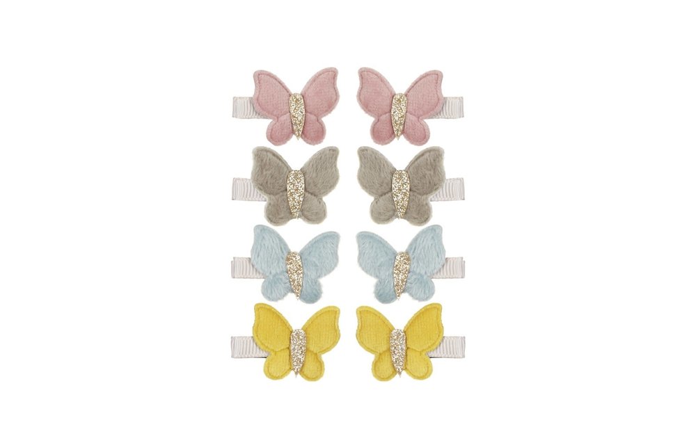 Velvet butterfly clips, Mimi & Lula