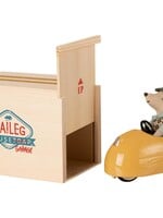 Maileg Mouse car with garage Yellow, Maileg
