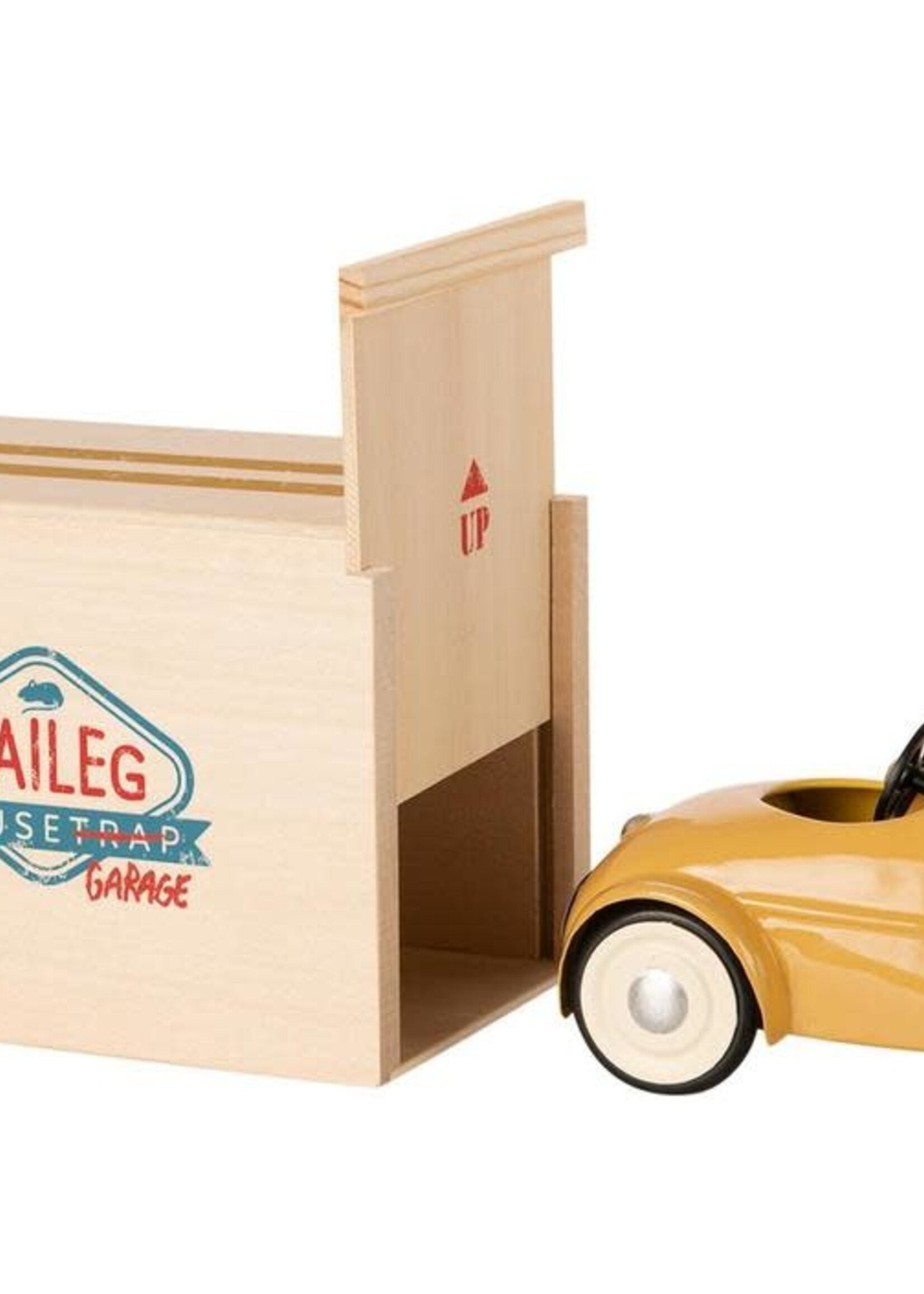Maileg Mouse car with garage Yellow, Maileg