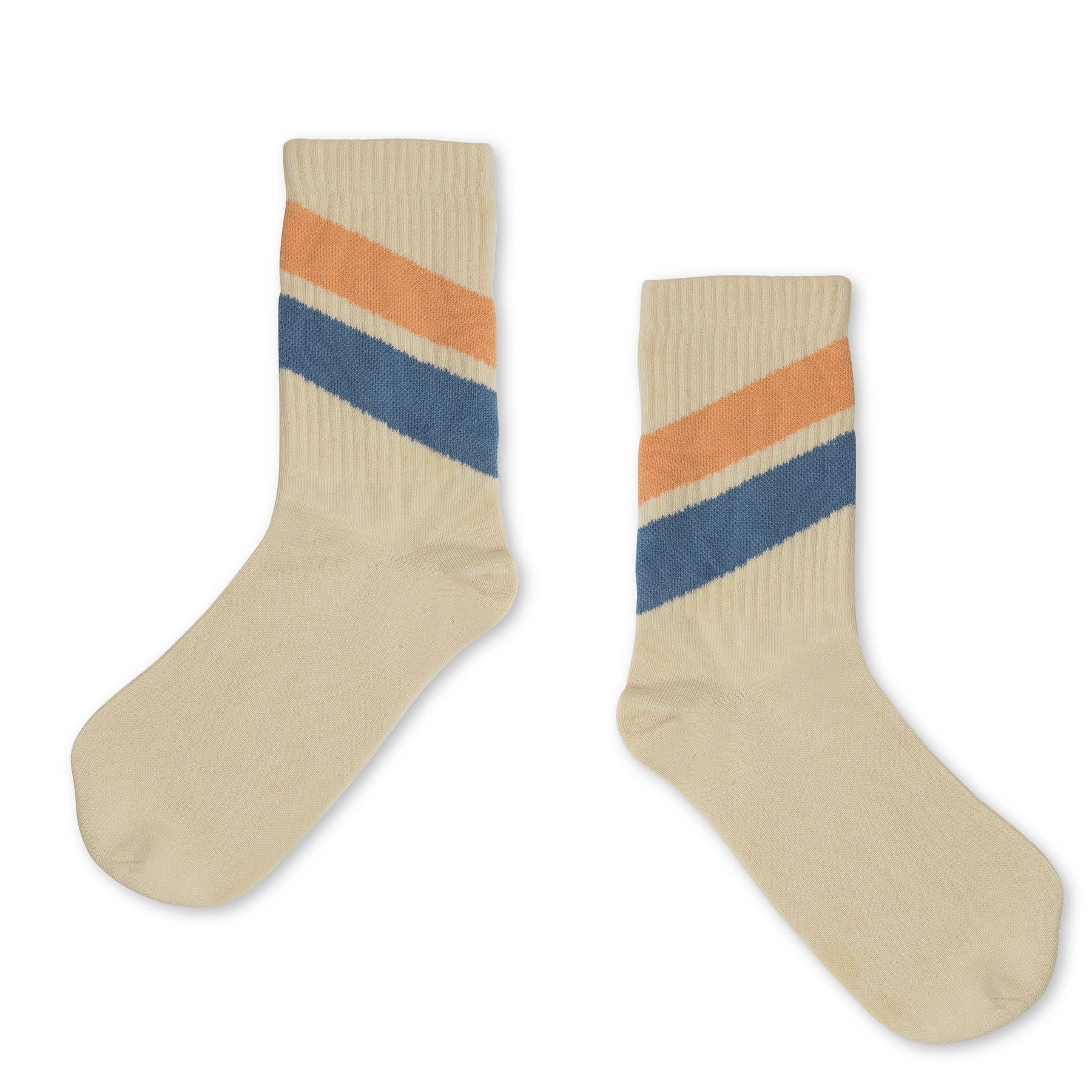 Socks vintage white diagonal, Repose