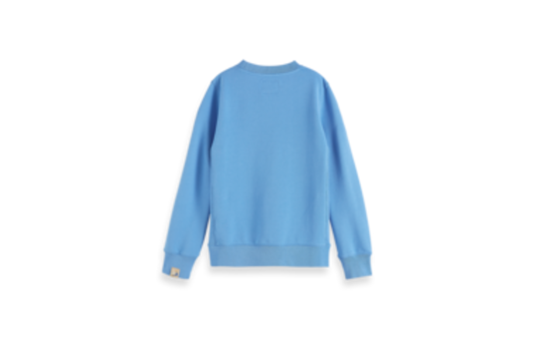 Organic Sweater with artwork ocean mist, scotch Shrunk