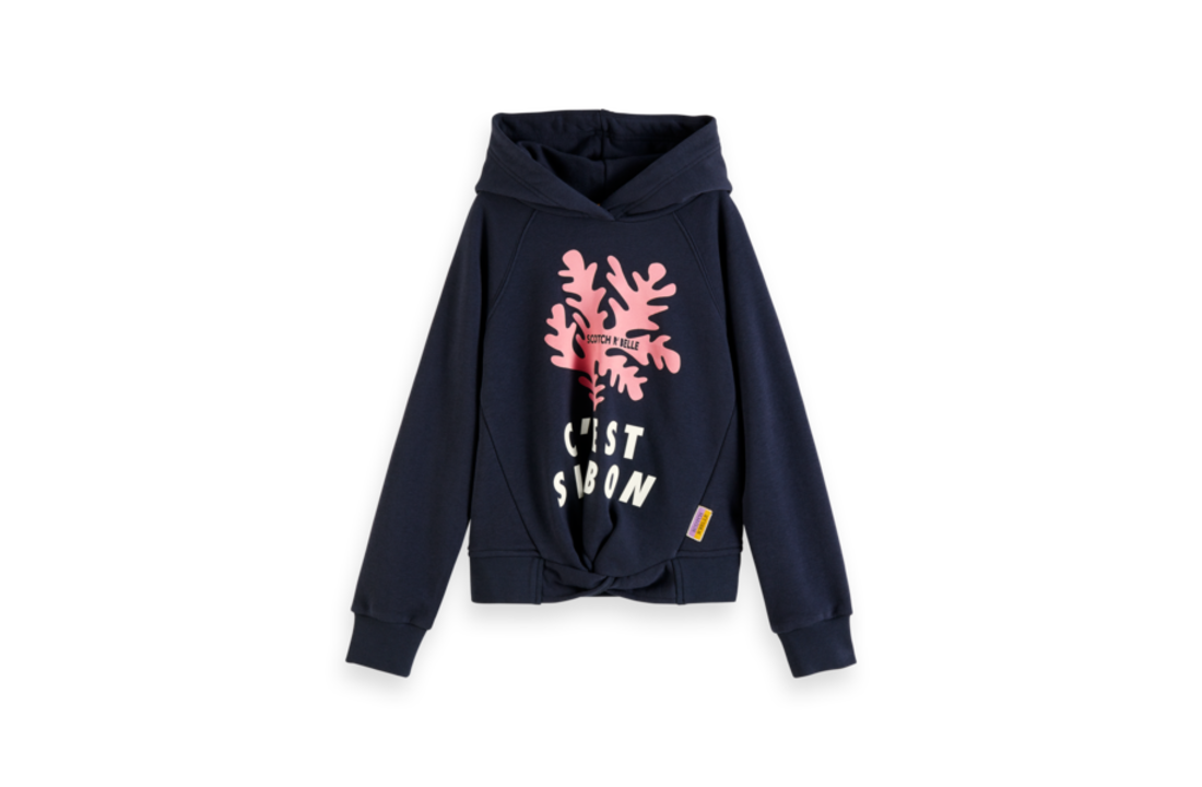 Hoody with wrap detail, Scotch R'belle