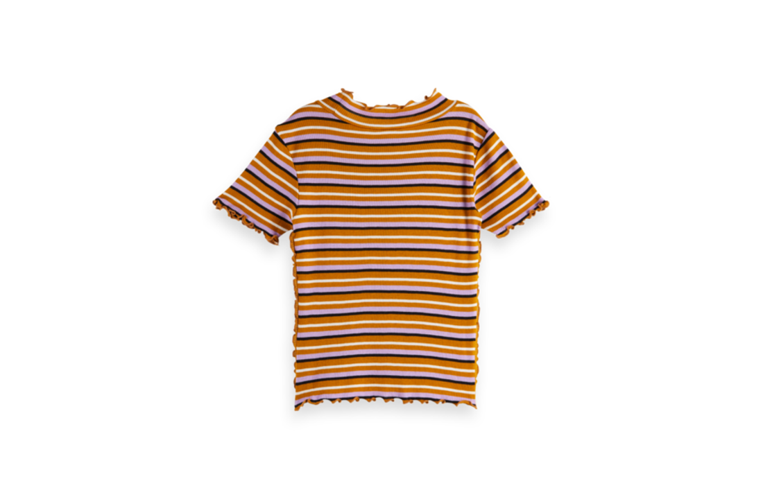 Tee shirt stripes with ruffles, Scotch R'Belle