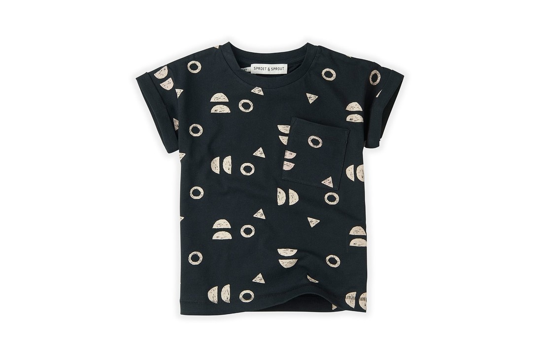 T-shirt Print Abstract Asphalt, Sproet & Sprout
