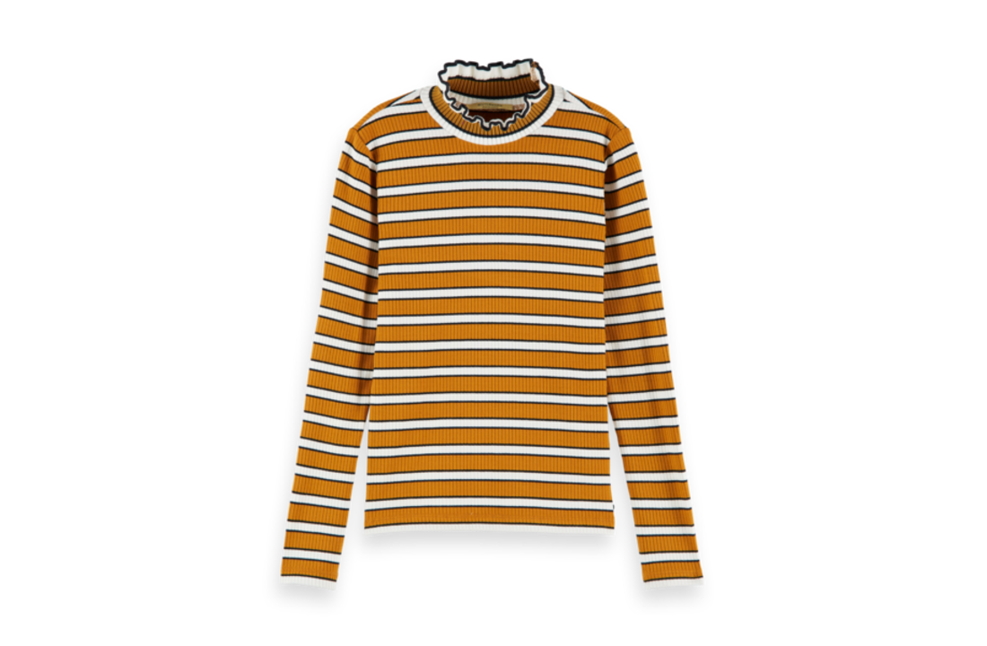 Longsleeve Rib with special neck, Scotch R'belle