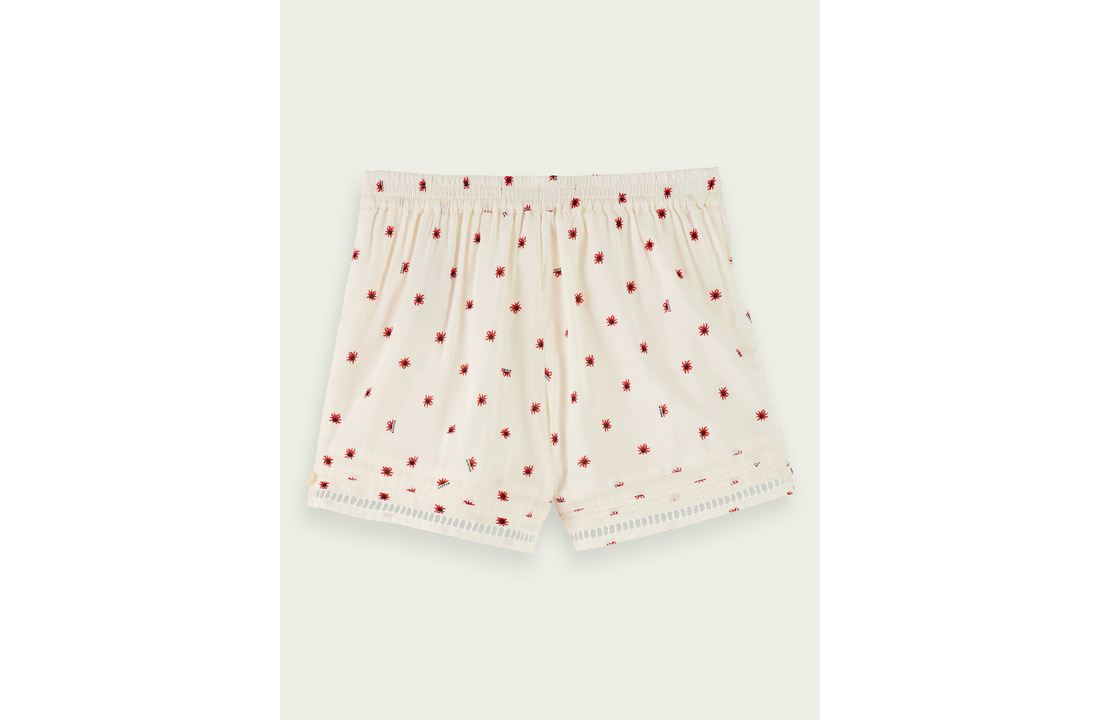 Scotch & Soda short, meisjes, halfhoge taille, kanten detail