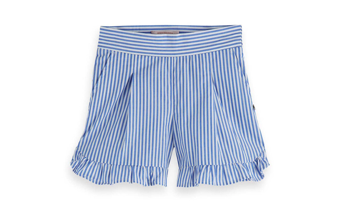 Short, meisjes, blauw, scotch and soda