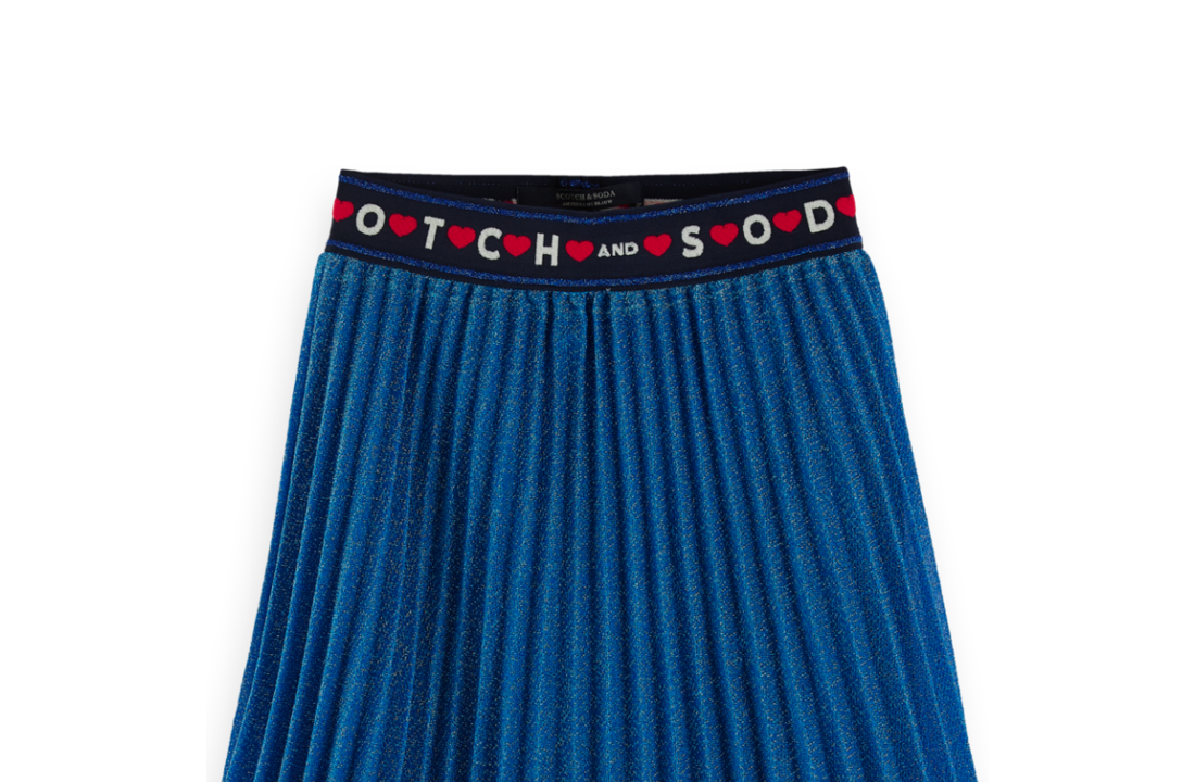 Pleated plisse skirt, Scotch Rebelle Ams Blauw