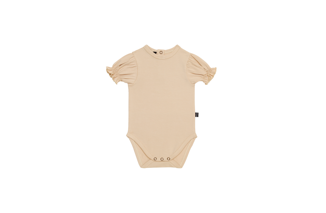 Puff Shoulder bodysuit oatmeal, House Of Jamie