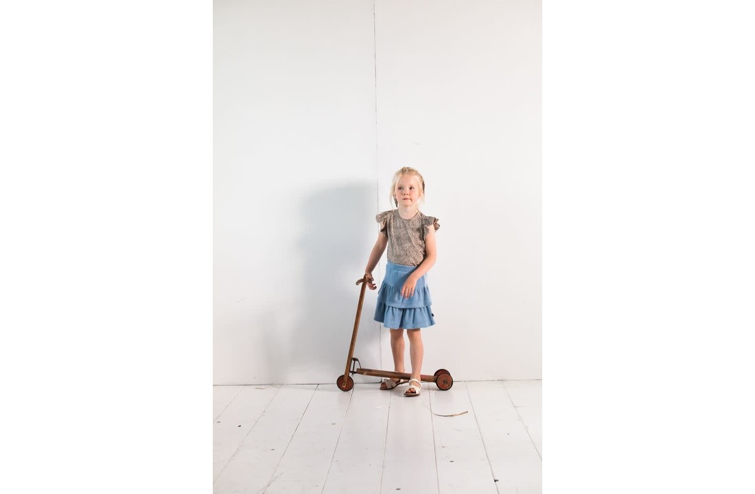 Ruffled skirt faded Denim, House Of Jamie