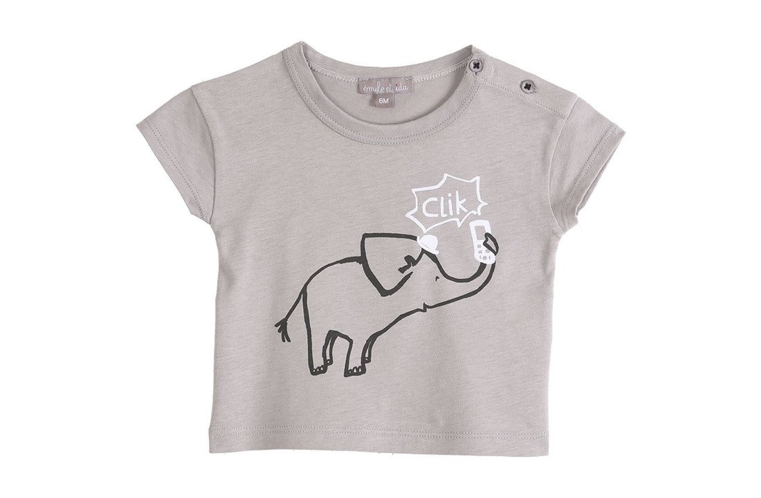 T-shirt Argile Clik , Emil Et Ida