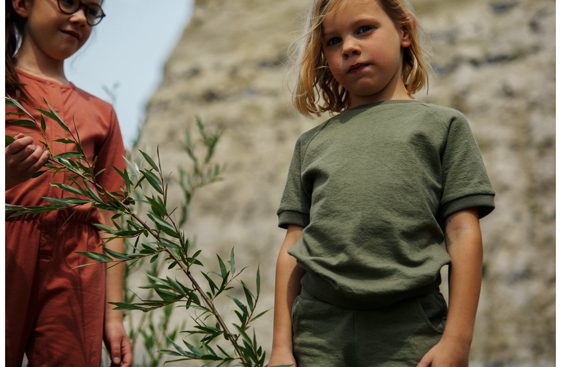 SweatShort sage green, Mingo