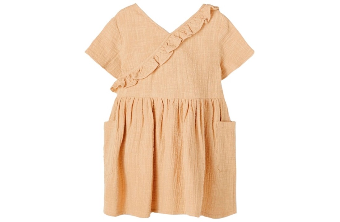 Dress Fina taos taupe, Lil Atelier