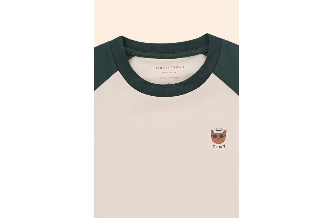 Tee cat colorblock, Tiny cottons