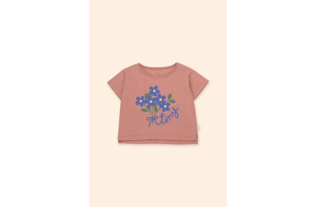 Tee cat Bouquet crop tee, Tiny cottons