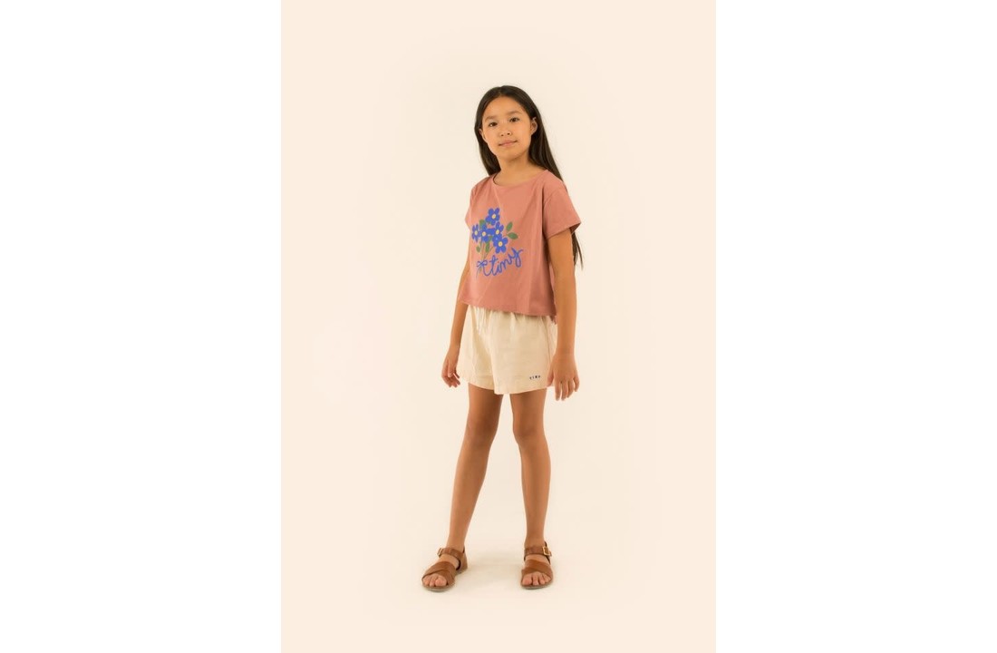 Tee cat Bouquet crop tee, Tiny cottons