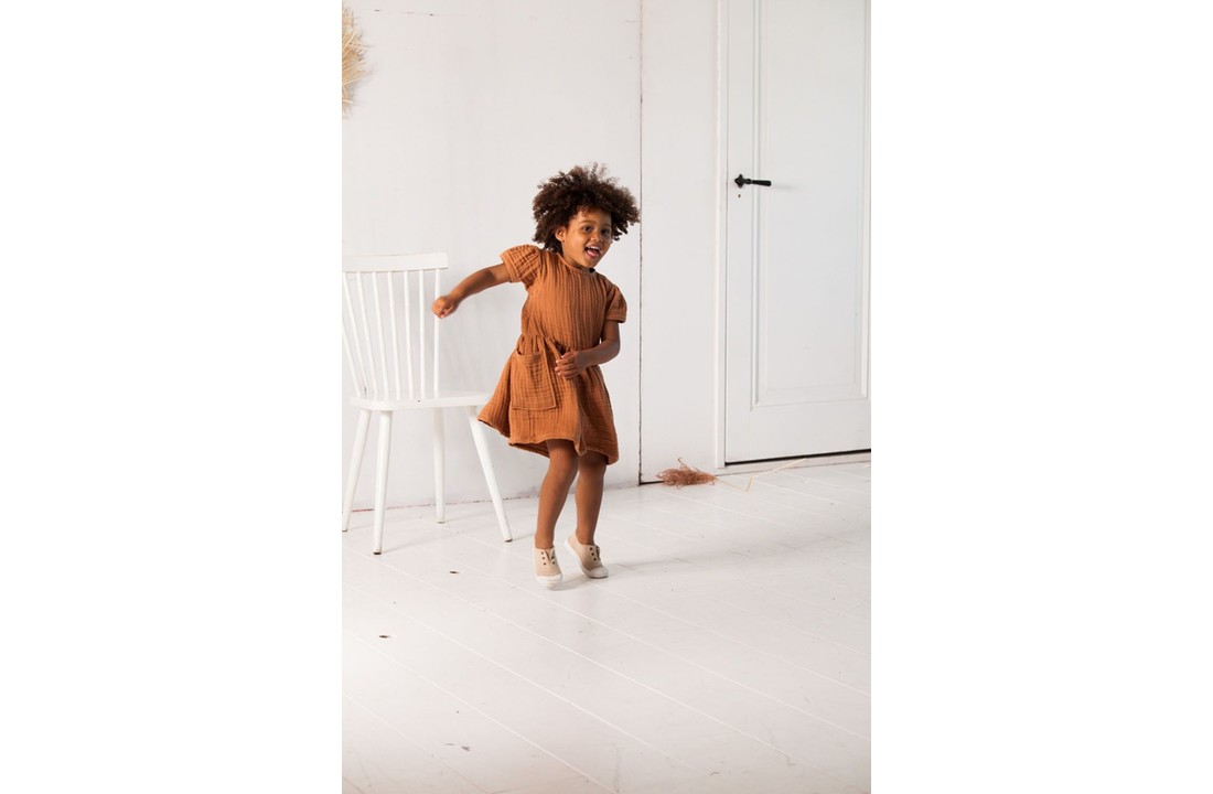 Relaxed pocket dress, burnt ginger, House of Jamie