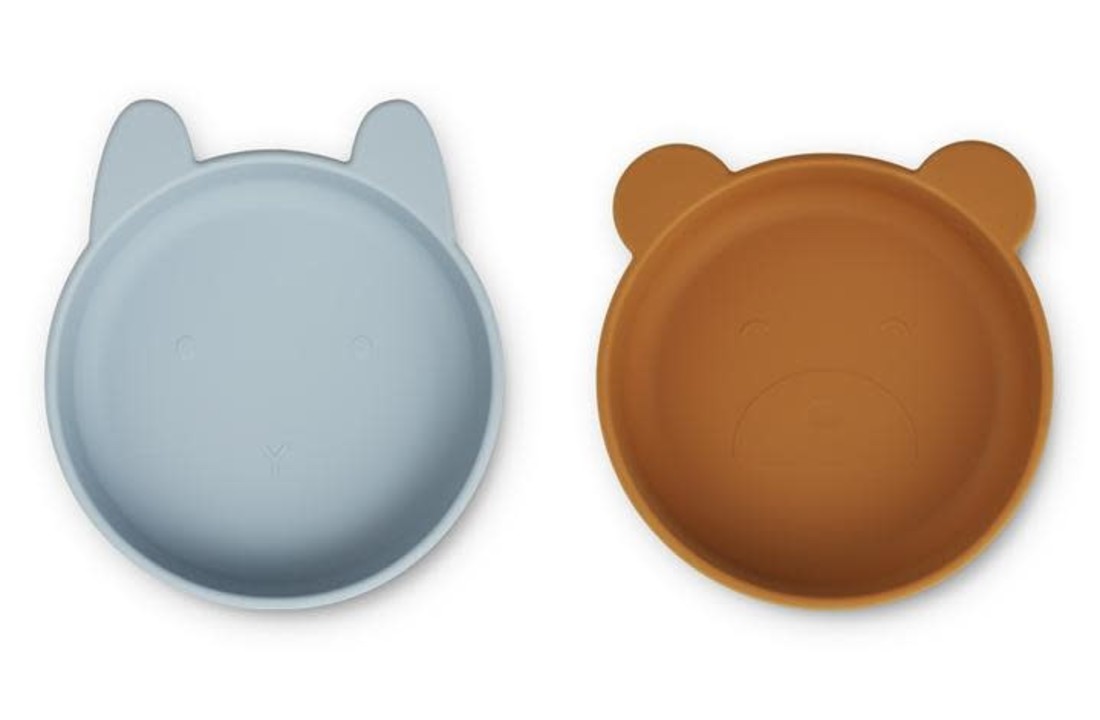 Vanessa bowls sea blue mustard ( 2 pack), Liewood
