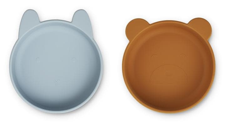Vanessa bowls sea blue mustard ( 2 pack), Liewood