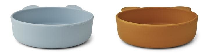 Vanessa bowls sea blue mustard ( 2 pack), Liewood