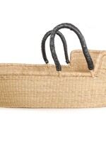 Pelu moses Basket black Handle,  heddle & Lamm