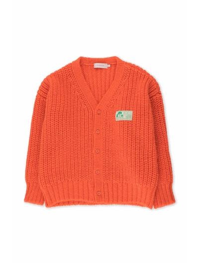Solid cardigan RED, Tiny Cottons