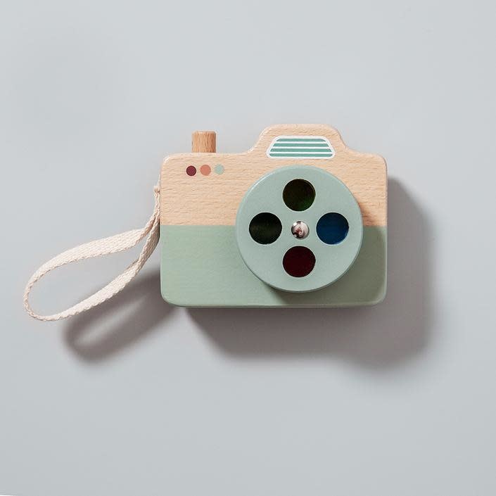 Wooden camera blue, Petit Monkey