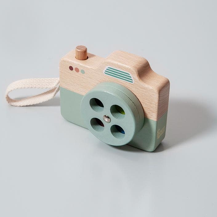 Wooden camera blue, Petit Monkey