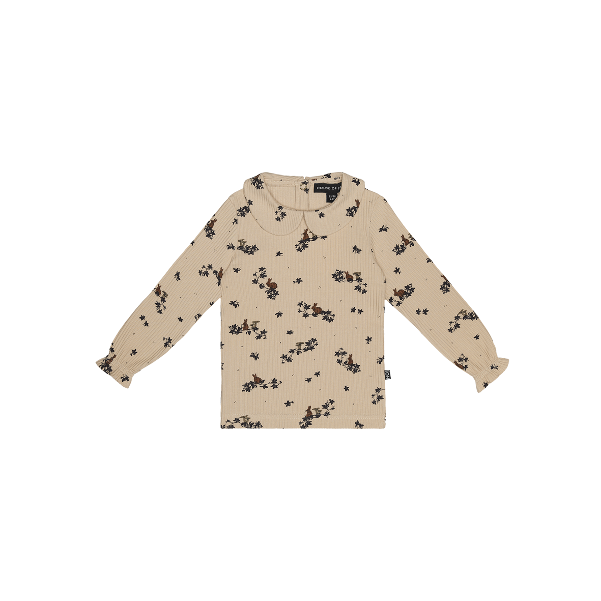 Rib collar oatmal forest, House of Jamie
